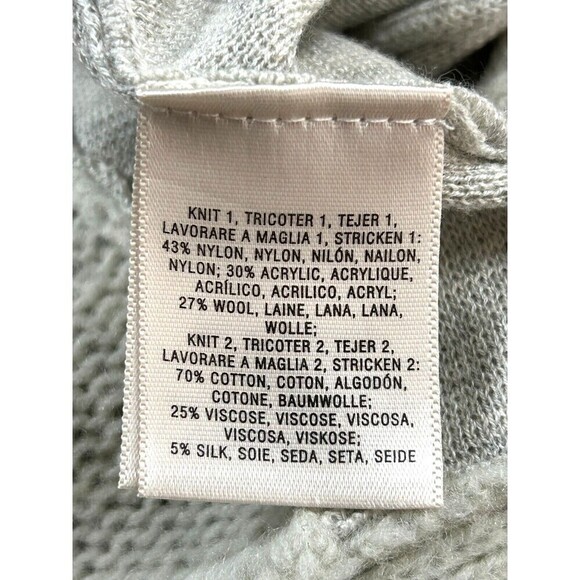 Anthropologie XS Angel of the North Lille Wrap Open Cardigan Sweater Wool Blend - Picture 11 of 12